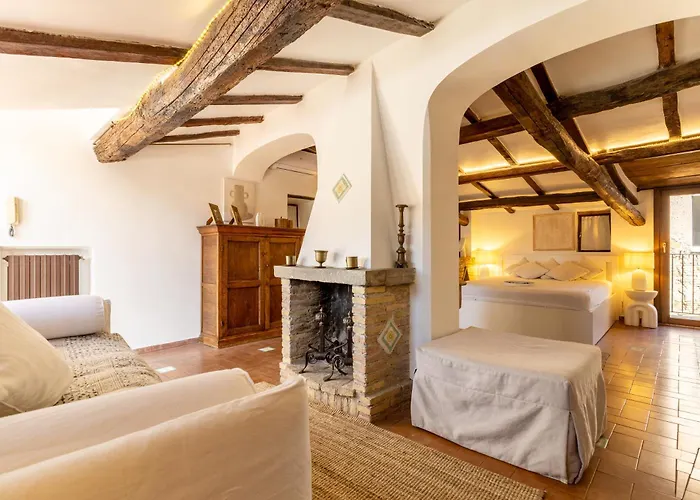 公寓 Navona Historic Lovely Terrace *