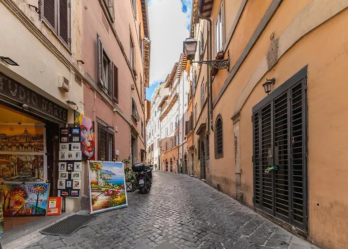 公寓 Navona Historic Lovely Terrace *